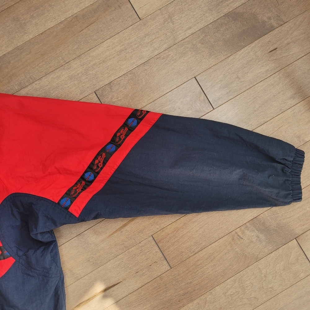 Vintage Kleen Flo red and blue colourblock jacket - Picture 7 of 16
